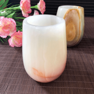 玉石工藝-白玉小花瓶